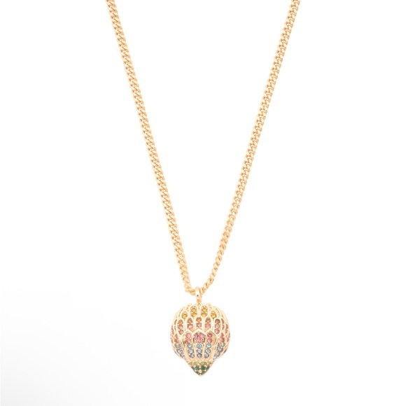 Kurt Geiger Gold Necklace with Multicolor Pendant - Picture 1 of 6